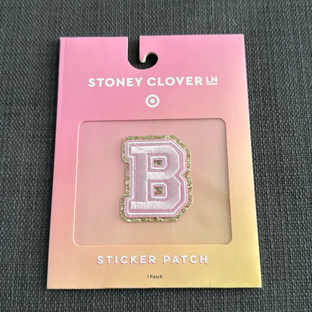 NWT Stoney Clover Lane x Target “B" Letter Sticker Patch